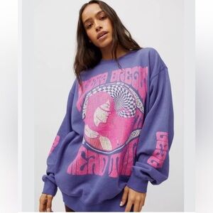 NWOT Grateful Dead Oregon 1972 Oversized Purple Sweatshirt Urban Outfitters Med